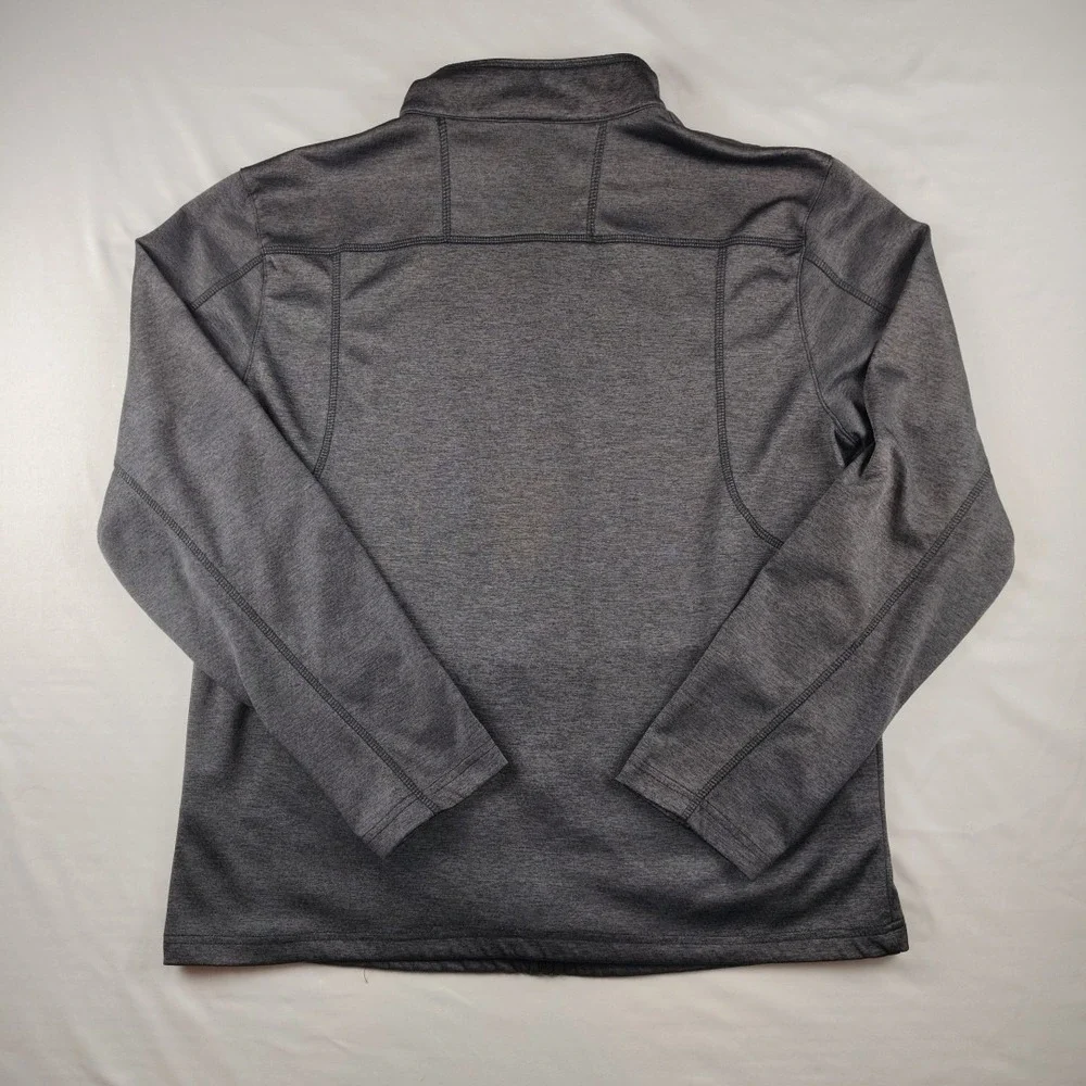 Miami Open Track Tennis Jacket Mens Large Gray Full-Zip Tennis EUC